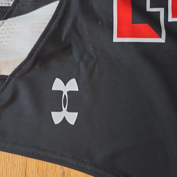 NWT Texas Tech Compression Singlet Tank Mens Under Armour UJTJC3M Black - Picture 3 of 9